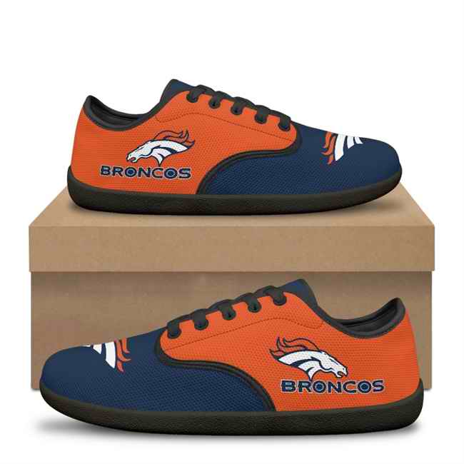 Men's Denver Broncos Low Top Sneakers/Shoes 001 (Pls check description for details)
